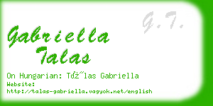 gabriella talas business card